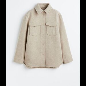 h&m | Beige Shacket